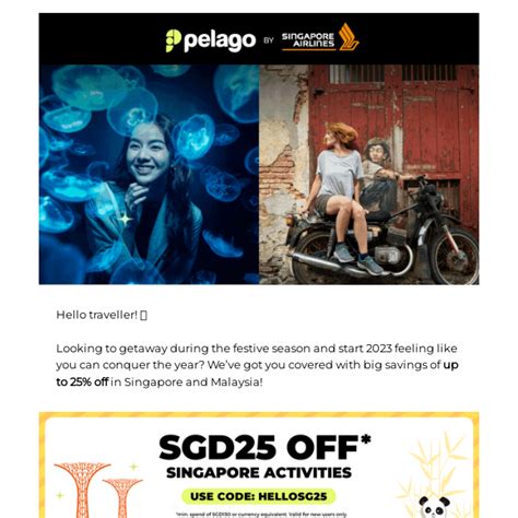 pelago promo code  Promotion is valid till 31 December